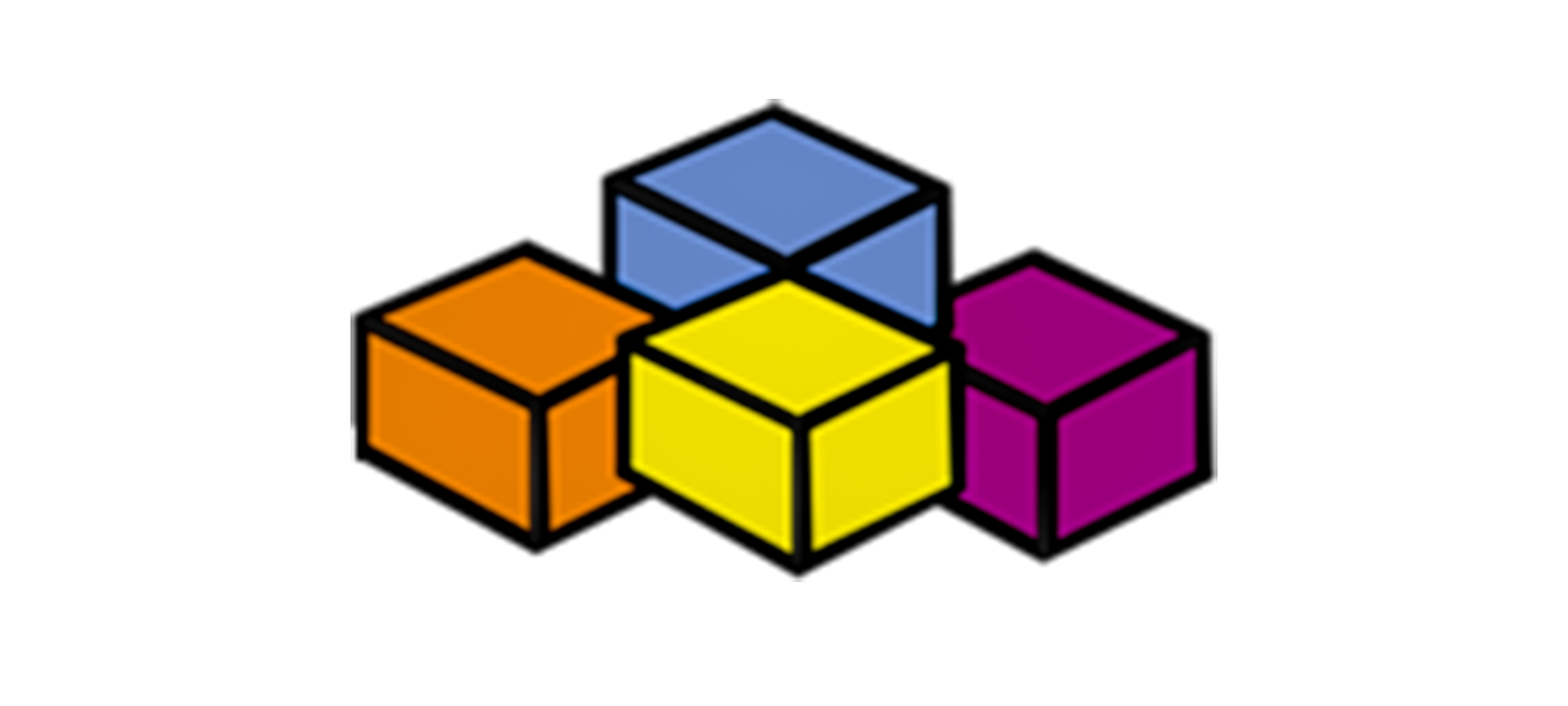Illustration de 4 blocs de couleurs différentes