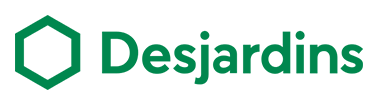 Logo Desjardins avec l'alvérole verte