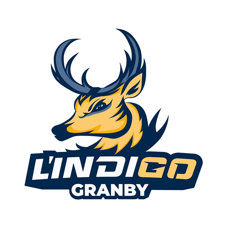 Logo des équipes sportives L'Indigo (une tête de cerf)