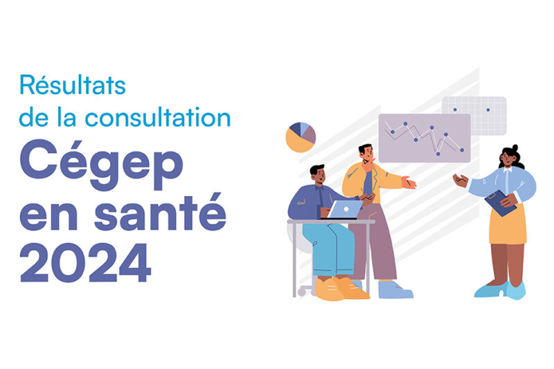 Visuel indiquant : Résultats de la consultation Cégep en santé 2024