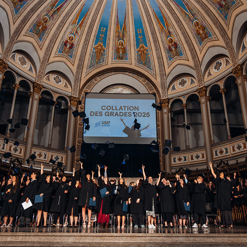 Lancer de mortiers lors d'une collation des grades