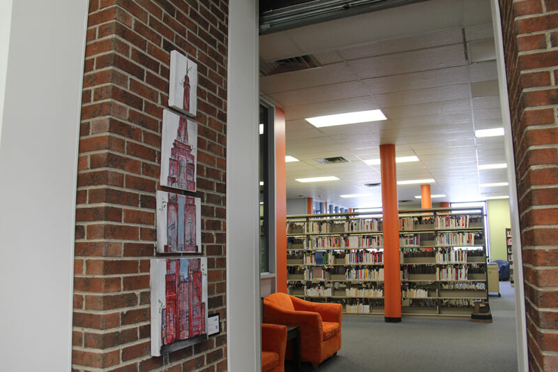 Vue intérieur d'une bibliothèque