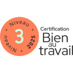 Pastille du niveau 3 de la certification Bien au Travail