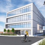 Vue modélisée du futur Institut technologique Desjardins du Cégep de Granby