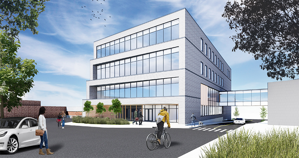 Vue modélisée du futur Institut technologique Desjardins du Cégep de Granby